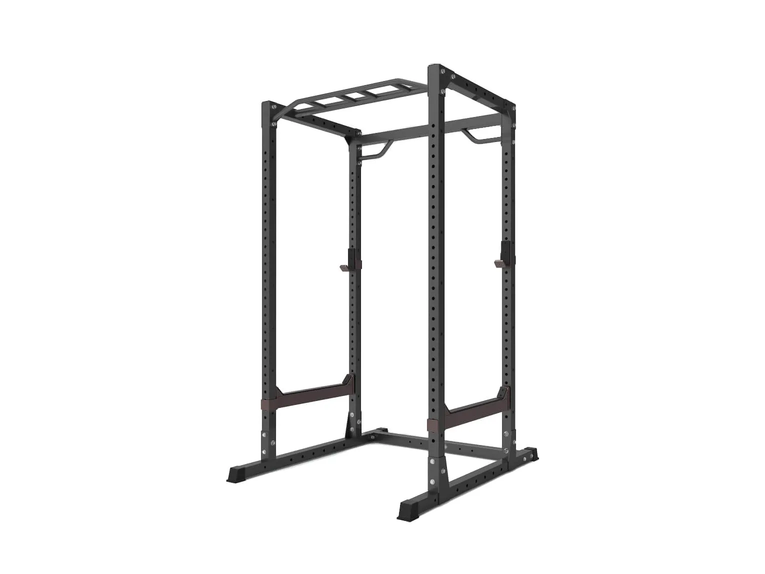 Abilica PowerRack 40, ett svart power rack med fyra stolpar, mot vit bakgrund